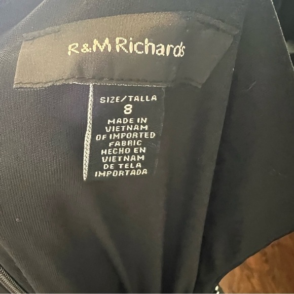 R&M Richards Black Ruched Maxi Dress - Picture 4 of 10